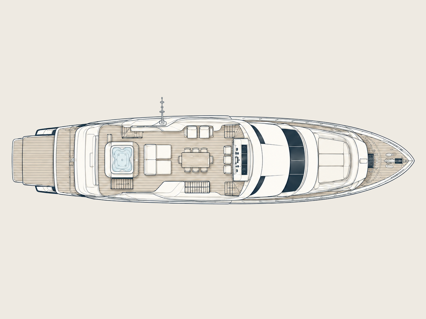 Deck plan: flybridge