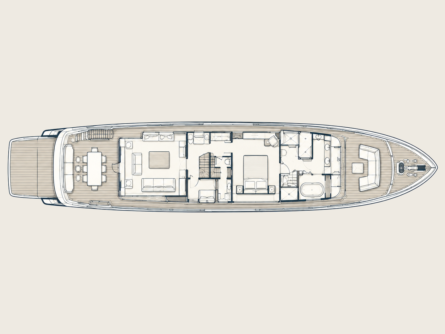 Deck plan: main deck